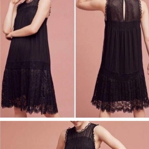 Anthropologie Floreat pleated shift dress 4 - Picture 2 of 13